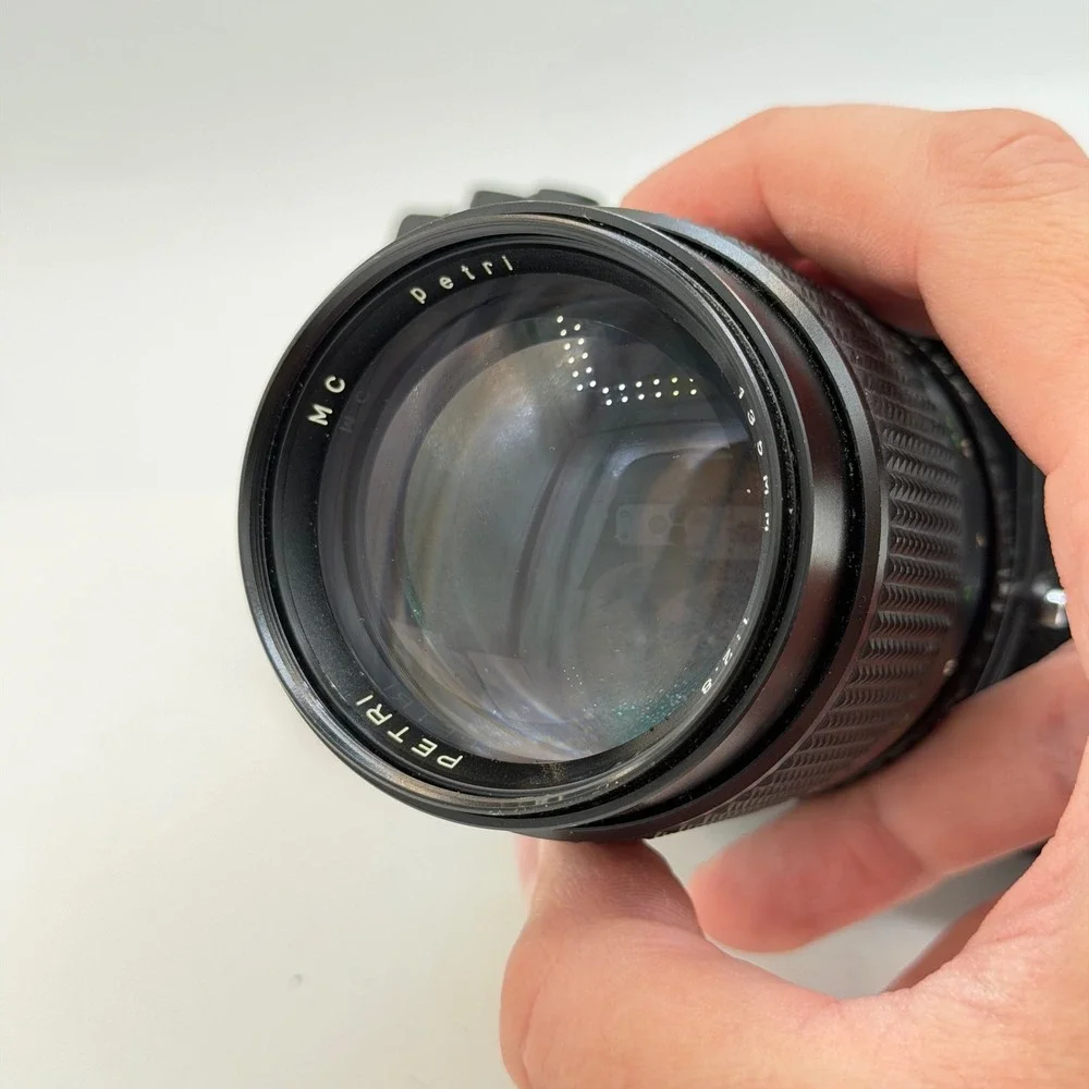 Cosina CT-7 / Petri GX-4 35mm SLR Film Camera W/ Petri 135mm f2.8 Lens TESTED!!